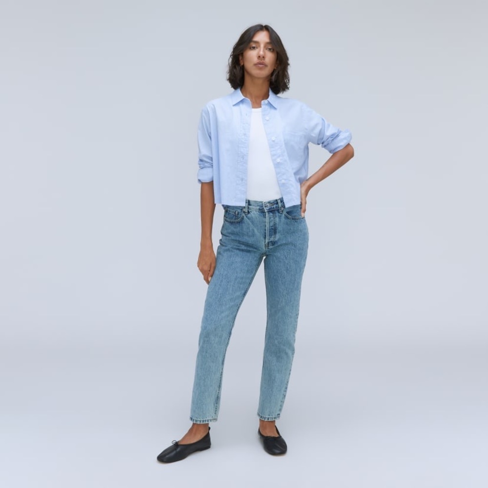 Everlane The curvey 90’s cheeky straight jean organic cotton size 28 Regular